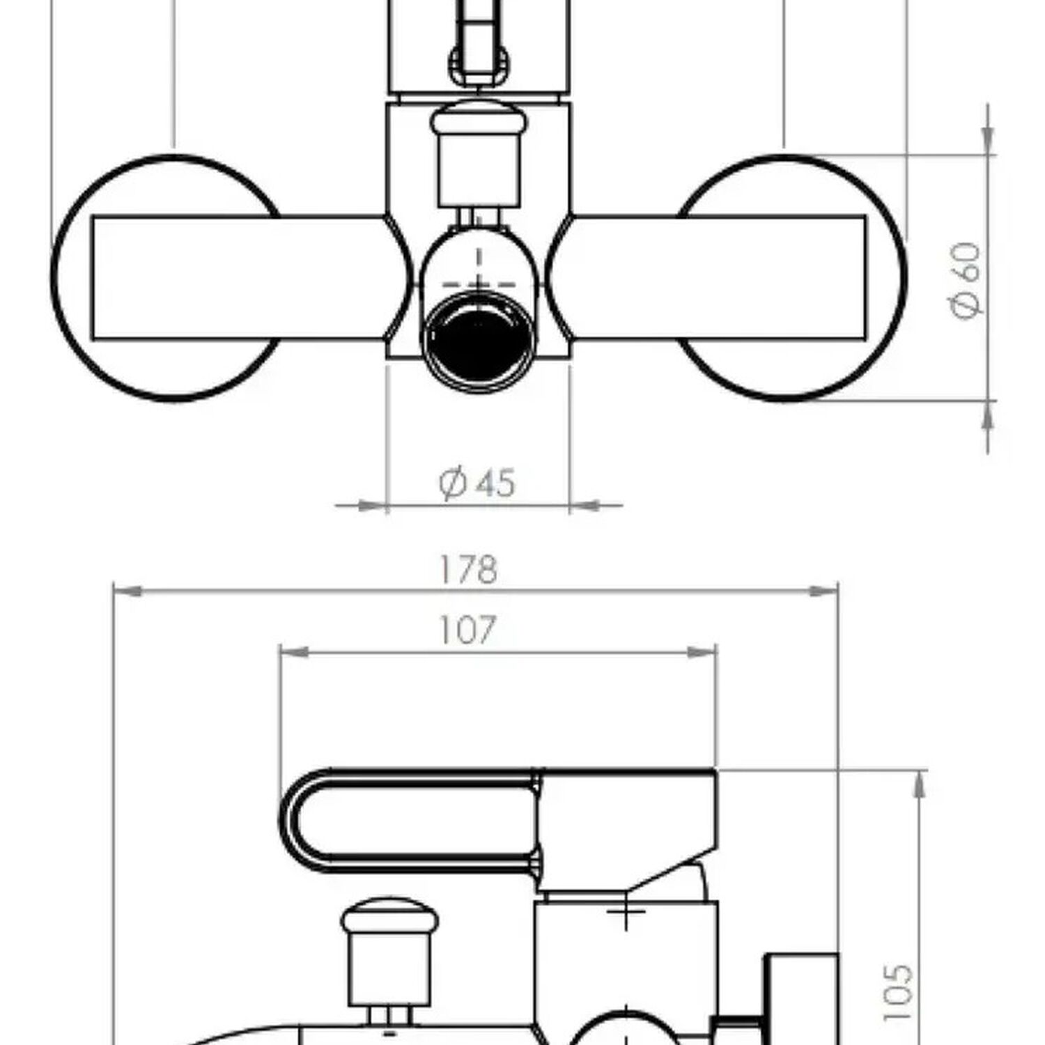 Monomando Llave Grifo Tina Ducha De Acero Inoxidable Modelo Rizzo Marca Stretto Eficiencia Hidrica image number 3.0
