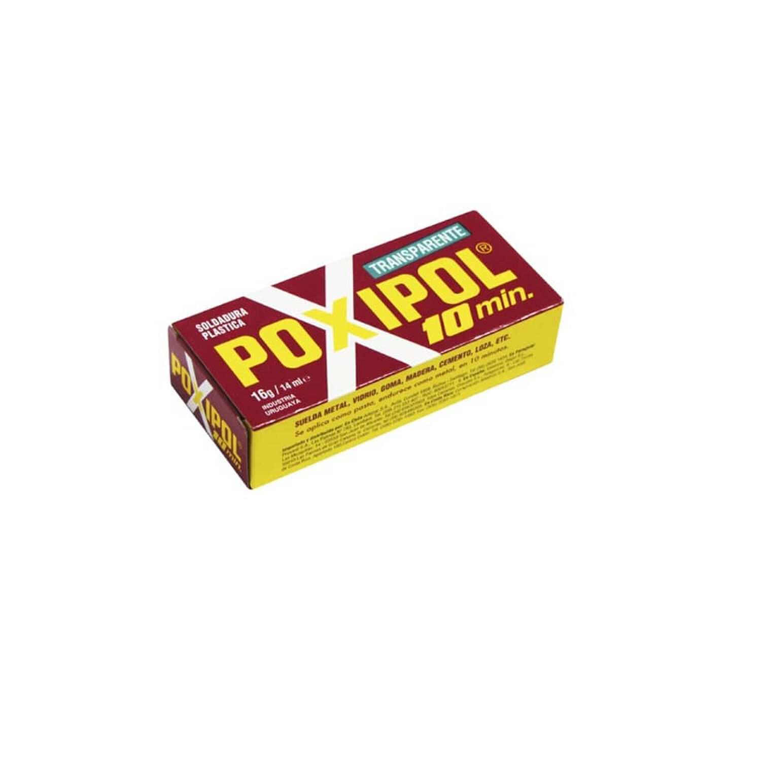 Poxipol Transparente 10 Minutos Adhesivo Instant&aacute;neo 8 Gr/ 7ml image number 2.0