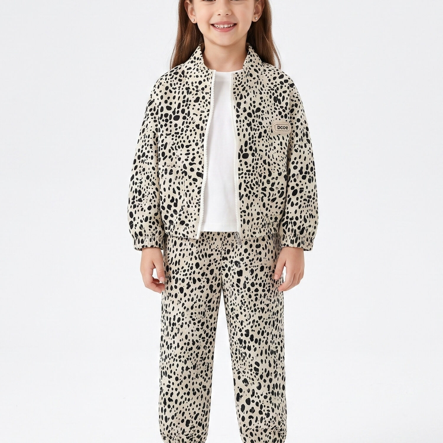 Conjunto Buzo Ni&ntilde;a Animal Print Leopardo Con Chaqueta image number 1.0