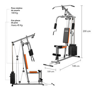 Home Gym Multifuncional Atletis Tf-3000 Gris