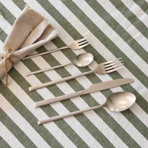 Set De Cuchiller&iacute;a 30 Pcs Cubiertos Acero Inoxidable Puglia