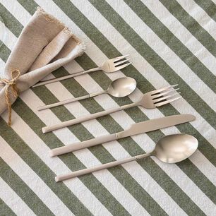 Set De Cuchiller&iacute;a 30 Pcs Cubiertos Acero Inoxidable Puglia