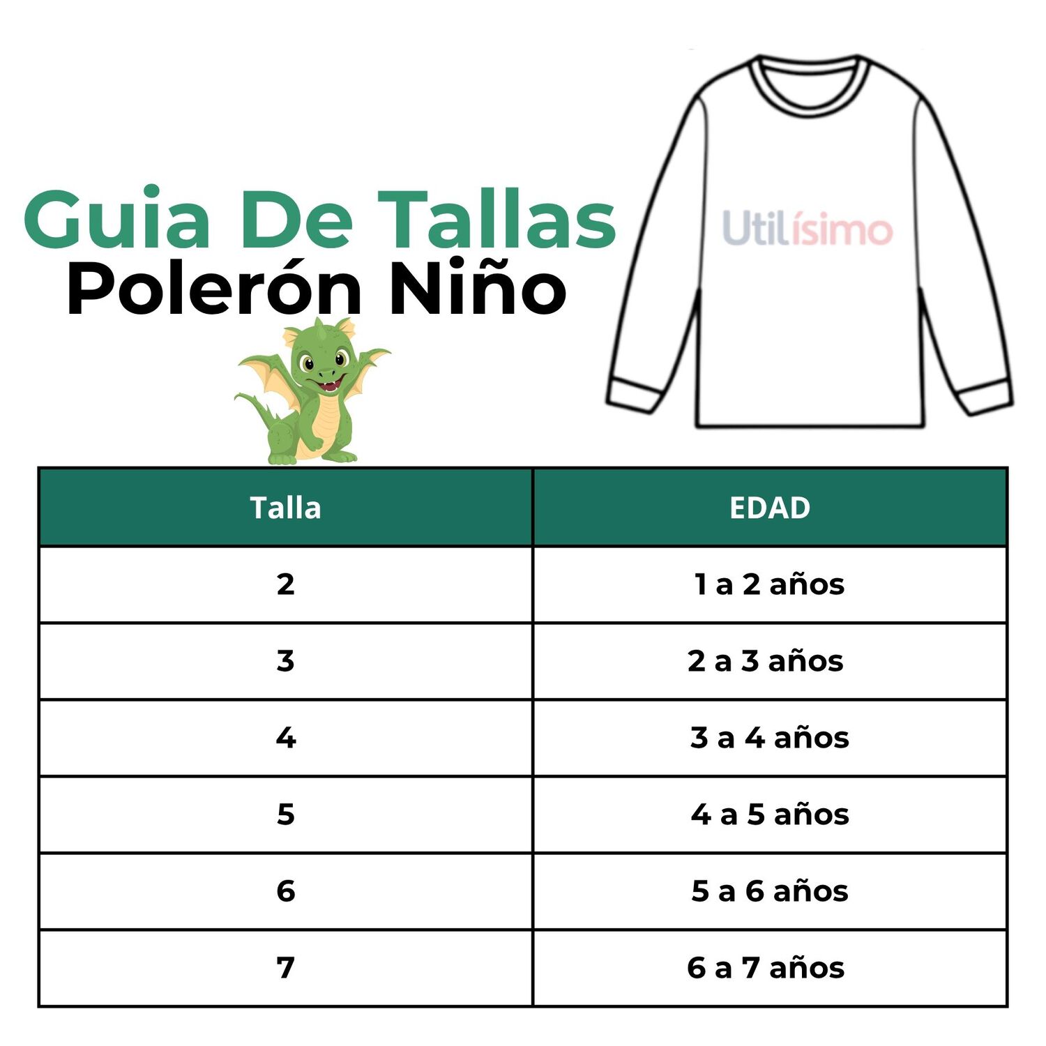 Poler&oacute;n Ni&ntilde;o Manga Larga 100% Algod&oacute;n Gris Dragon image number 2.0