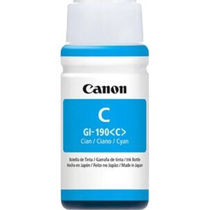 Botella De Tinta Canon Gi-190 70 Ml Cyan