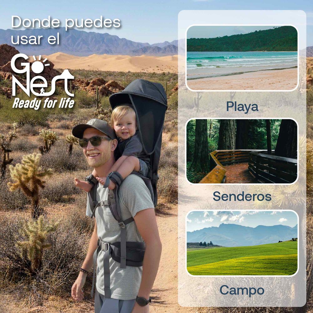 Portabeb&eacute;s De Hombros Gonest Negro image number 2.0