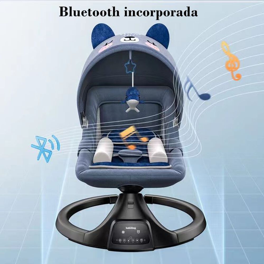 Mecedora Eléctrica Reclinable Bluetooth Lubabycas Rosada image number 6.0