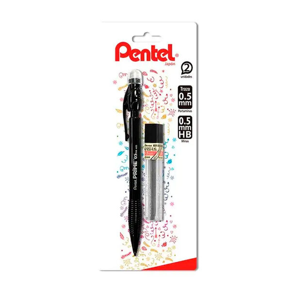 Set Portaminas Prime + Minas 0.5mm Pentel