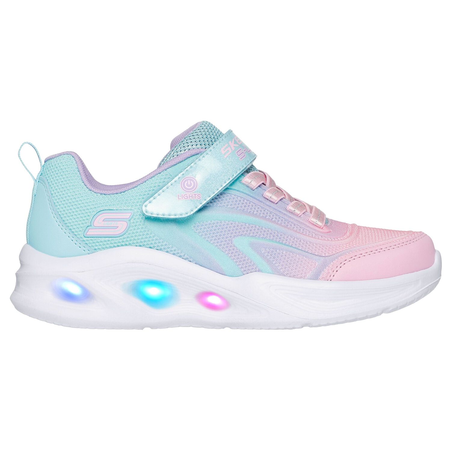 Zapatilla Skechers Skechers Sola Glow Ni&ntilde;a Rosado image number 4.0