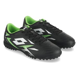 Zapatilla Fútbol Juvenil Lotto Solista Tf Jr Negro/verde