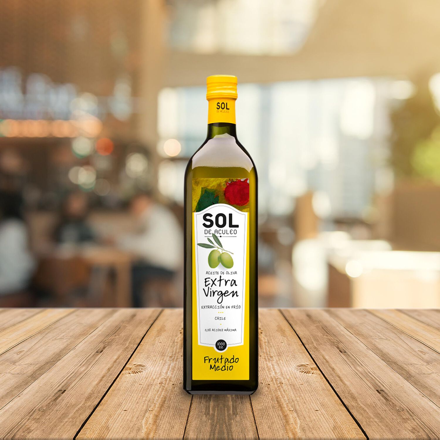 Aceite De Oliva Evirgen Sol De Aculeo Frutado Medio 1000ml image number 1.0
