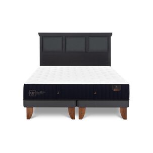 Cama Europea Cic Linea Premium / 2 Plazas / Base Dividida + Respaldo
