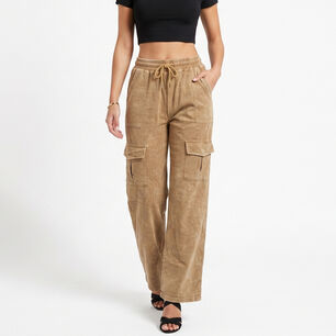 Buzo Acid Wash Cargo Wide Leg Mujer