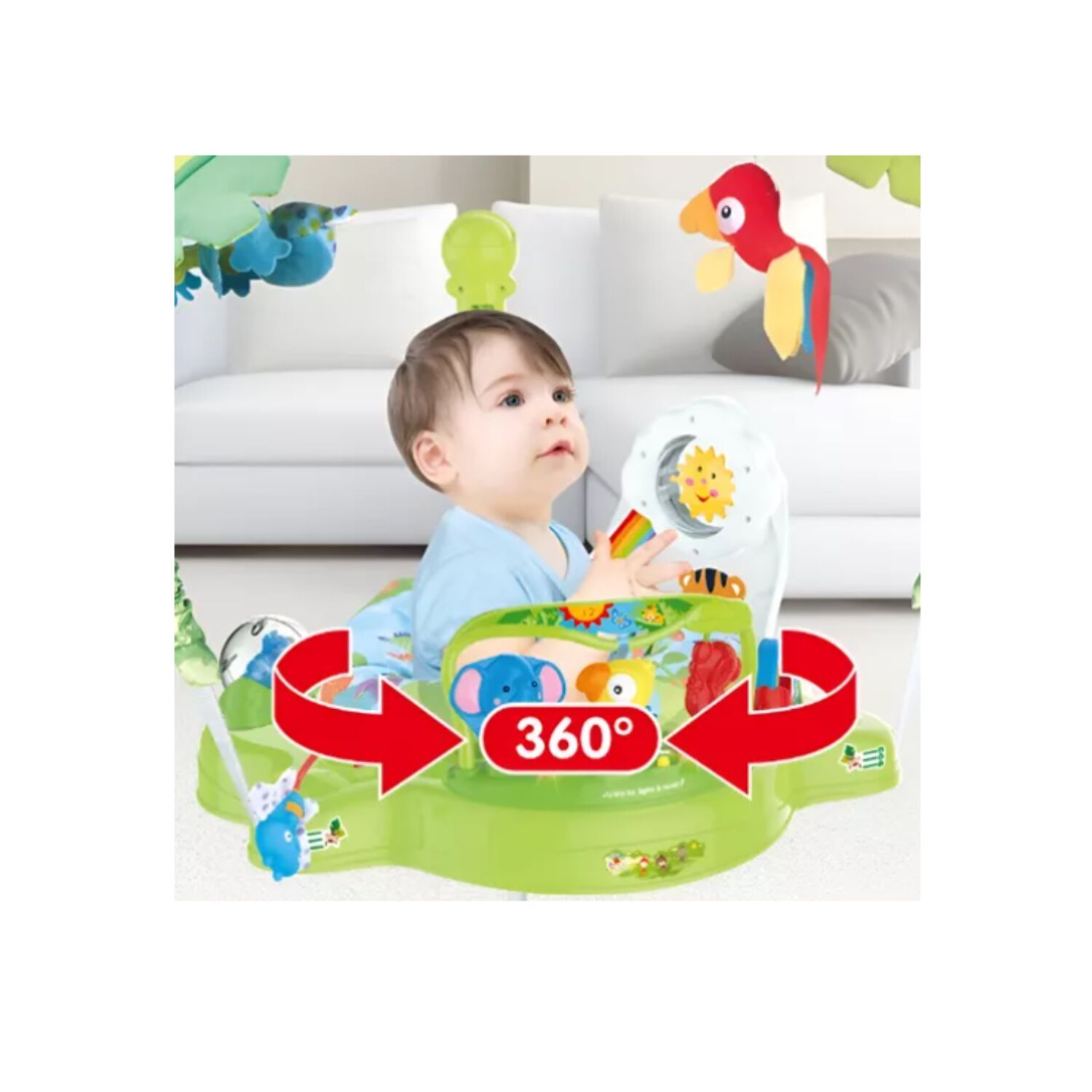 Silla Saltarina Did&aacute;ctica Musical De Beb&eacute; Gira360&deg; Ni&ntilde;o Ni&ntilde;a image number 3.0