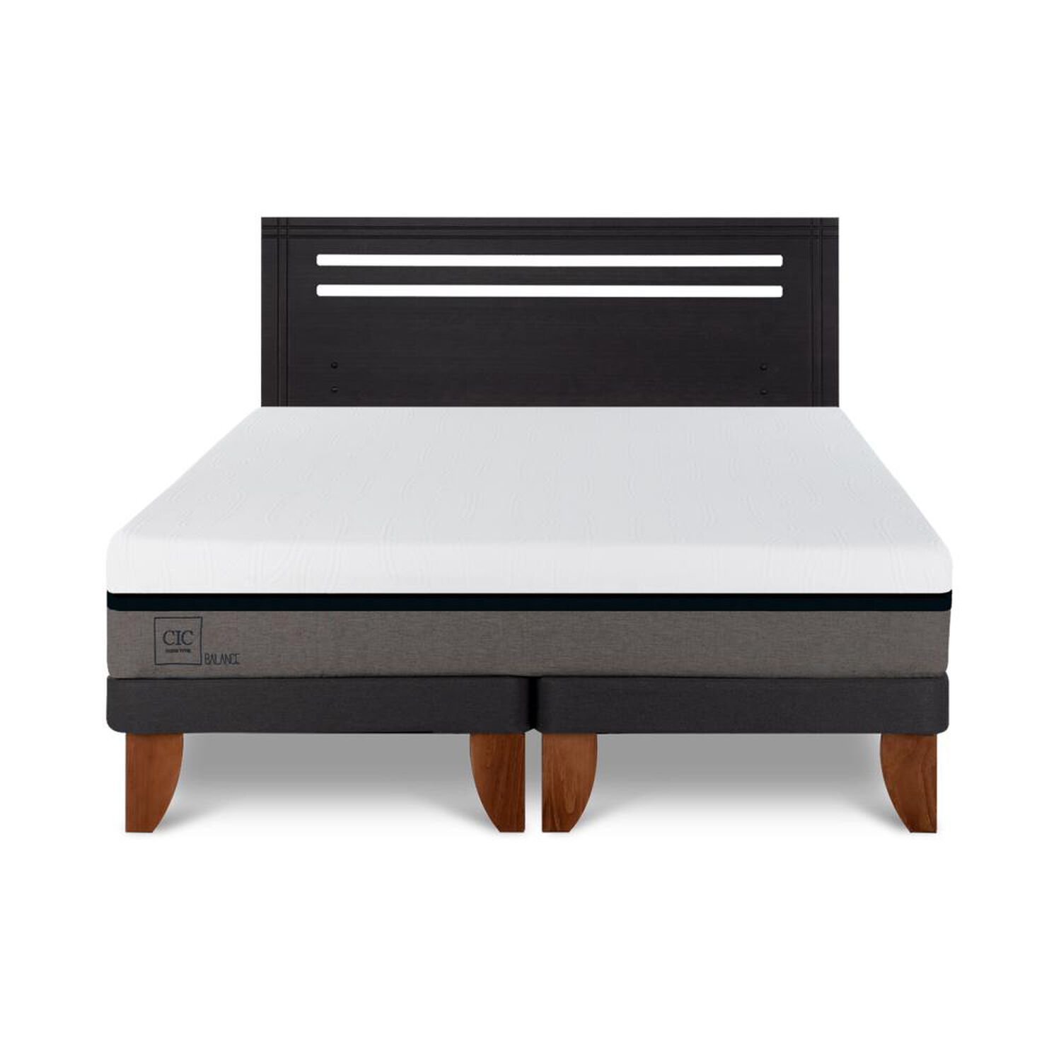 Cama Europea Cic Balance / 2 Plazas / Base Dividida + Respaldo image number 4.0