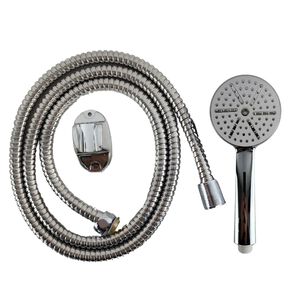 Set Ducha De Mano Cromado Manguera 150cm Accesorio Ba&ntilde;o
