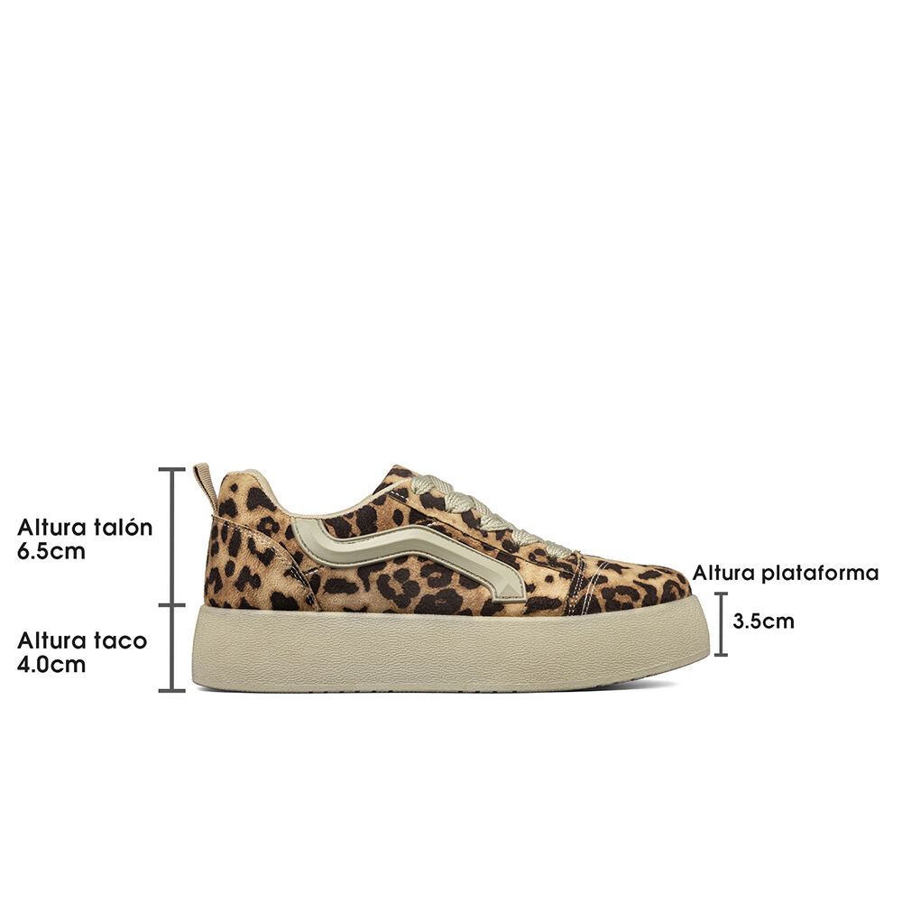 Zapatilla Casual Plataforma Mujer Weide Lt215 image number 7.0
