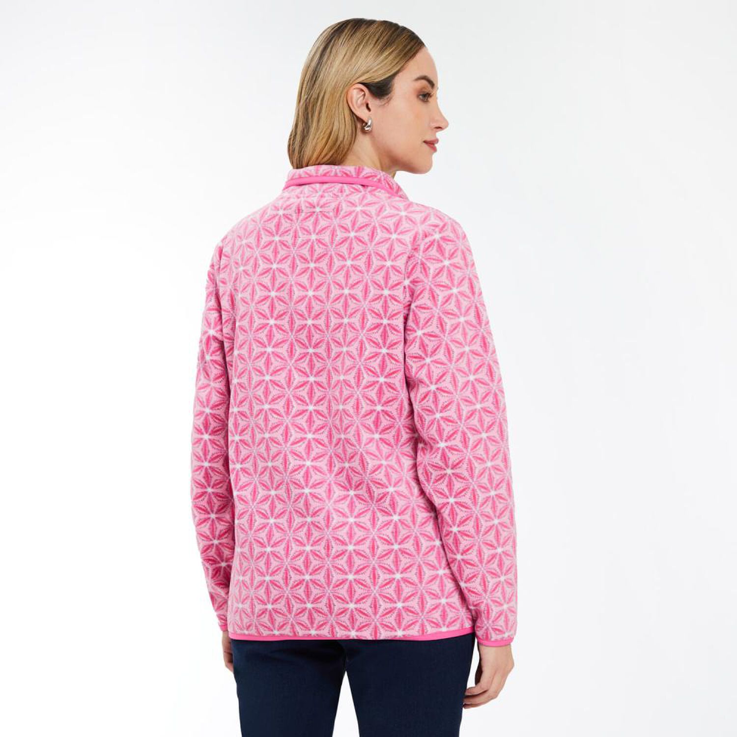 Poler&oacute;n Polar Print Cuello Alto Mujer Geeps image number 3.0