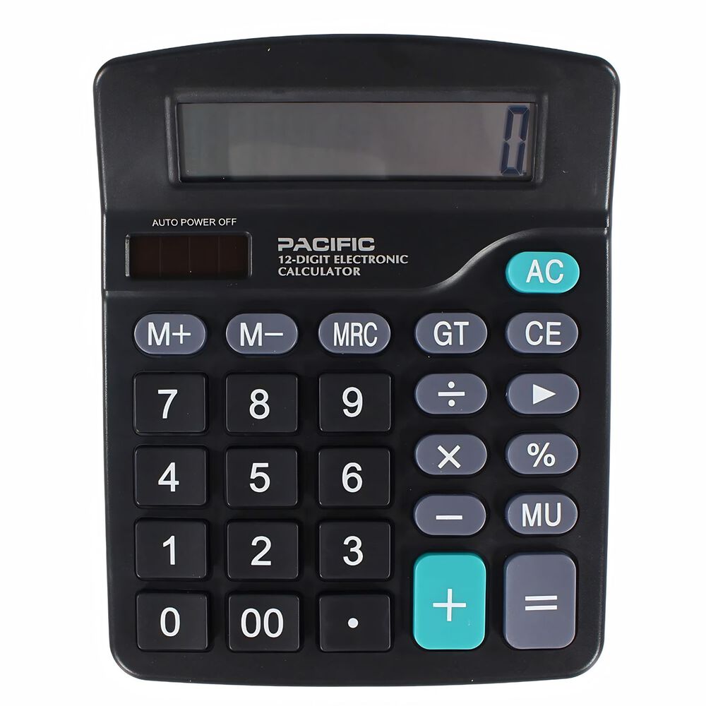 Calculadora Electr&oacute;nica 12 D&iacute;gitos Oficina Escolar - Ps image number 0.0