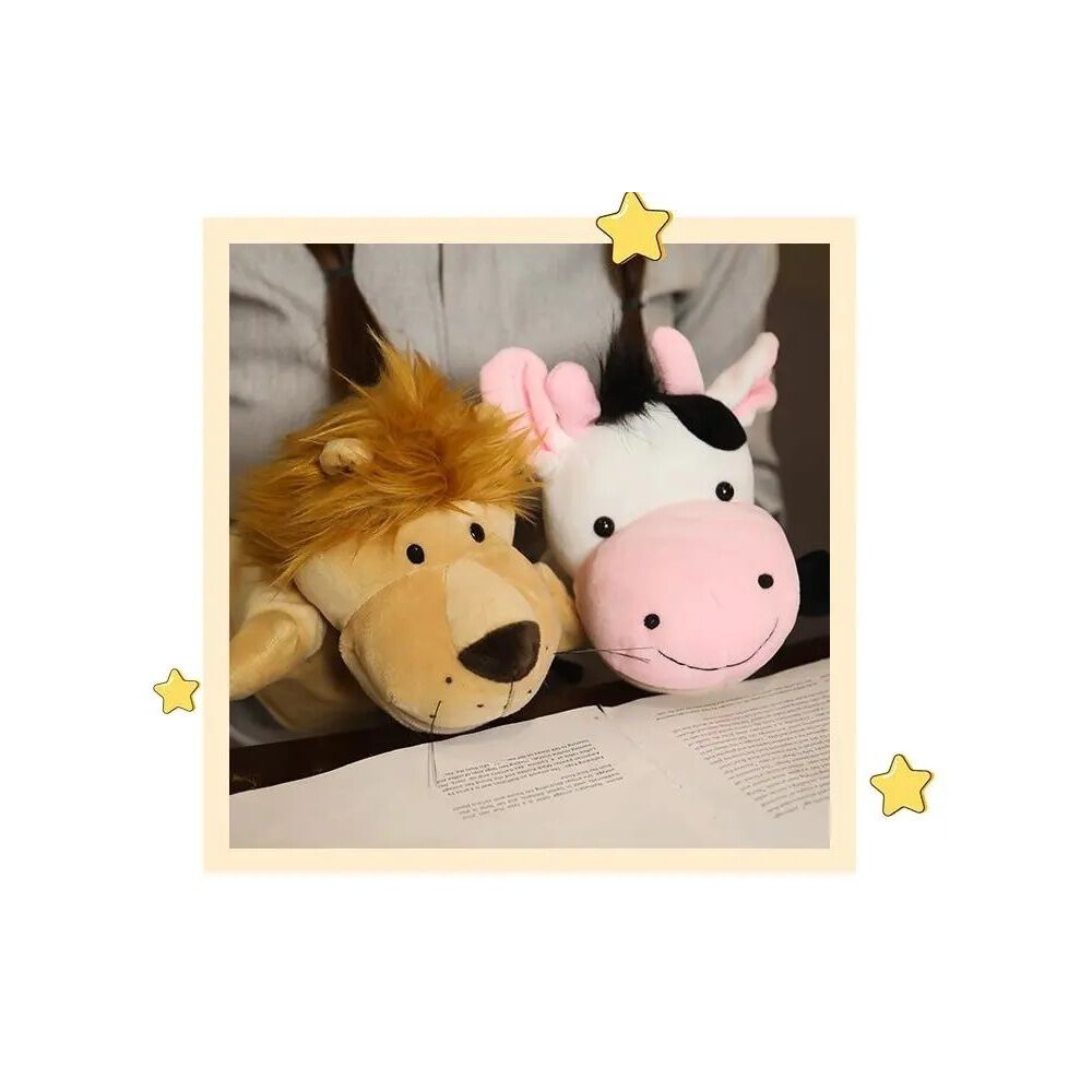 Peluche Titere Animal Zorro Vaca Leon Oveja Rana Lobo image number 3.0