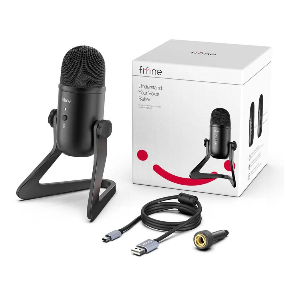 Microfono Condensador Usb Profesional Soporte K678 image number 4.0