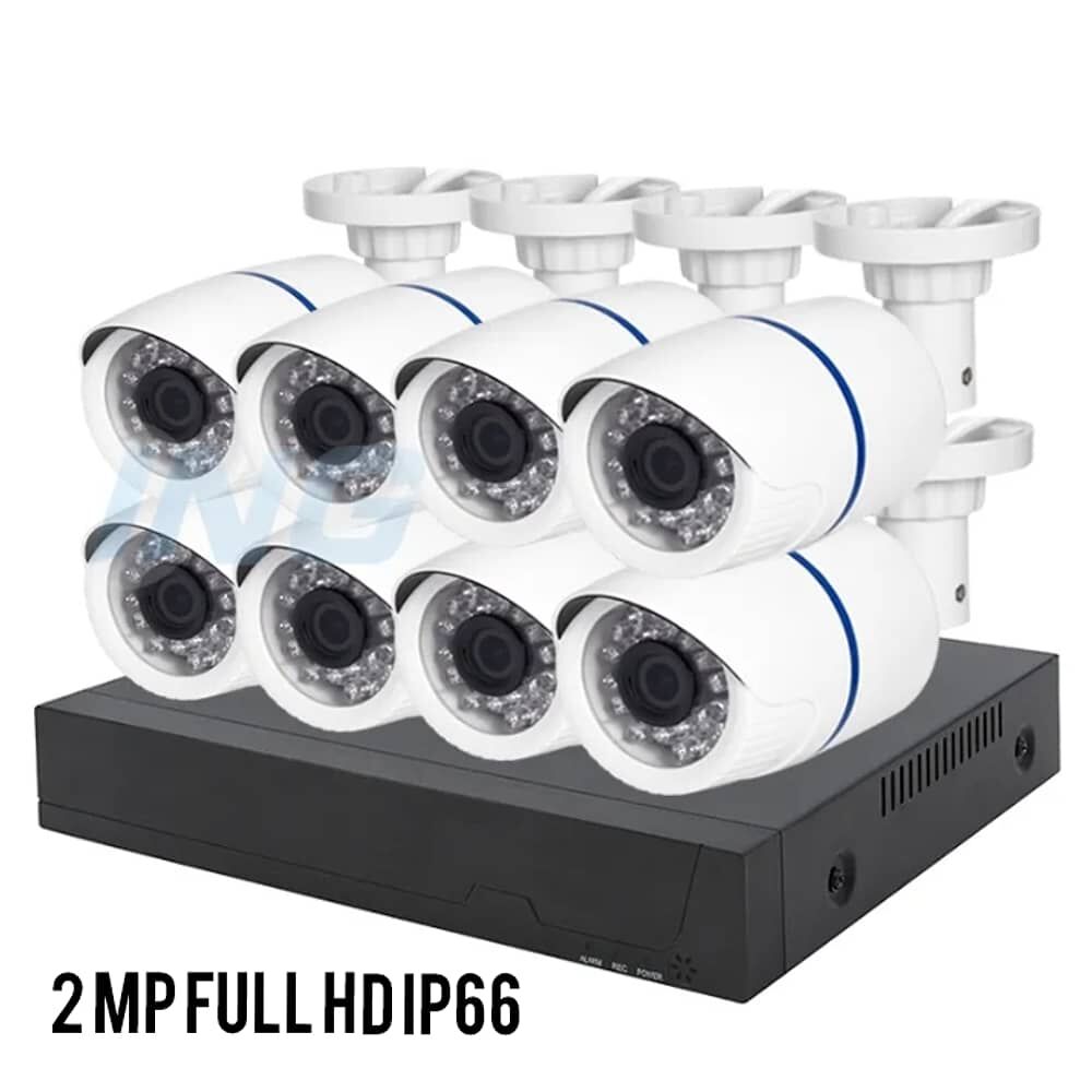 Kit Pro Cctv Pro 8 C&aacute;maras Seguridad 2mp + Disco Duro 1 Terabyte Full Hd image number 1.0