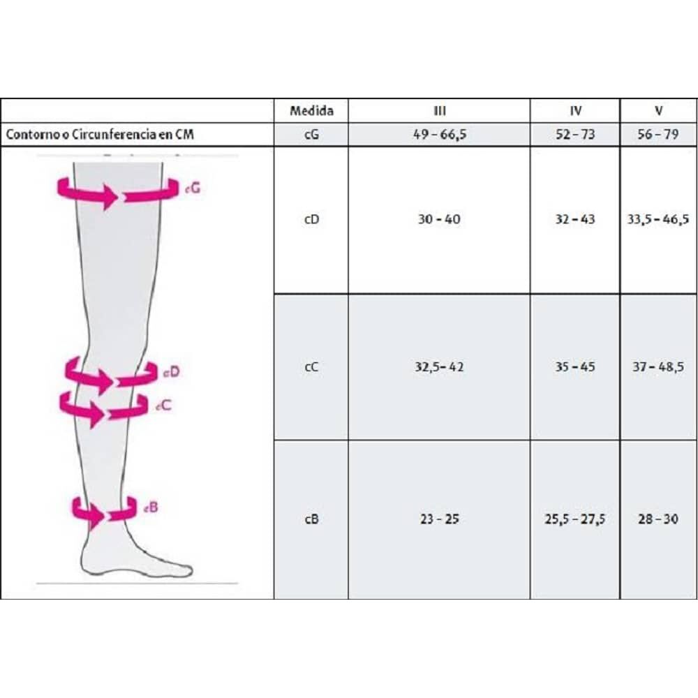 Panty Compresiva Sheer&soft Clase 1 Beige Talla Iii Cl Toe-medi image number 1.0