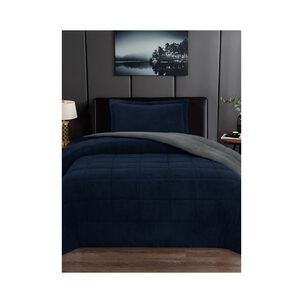 Plumon Andes Sherpa Bicolor Gris 1.5 Pl