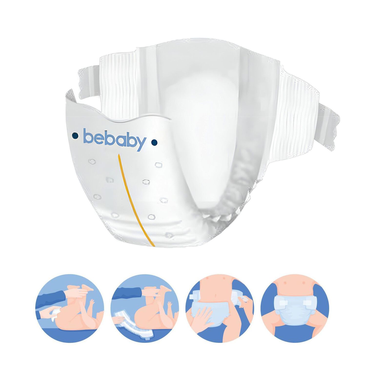Pa&ntilde;ales Bebaby Premium By Bebesit Xg 56u Hipoalerg&eacute;nico image number 4.0