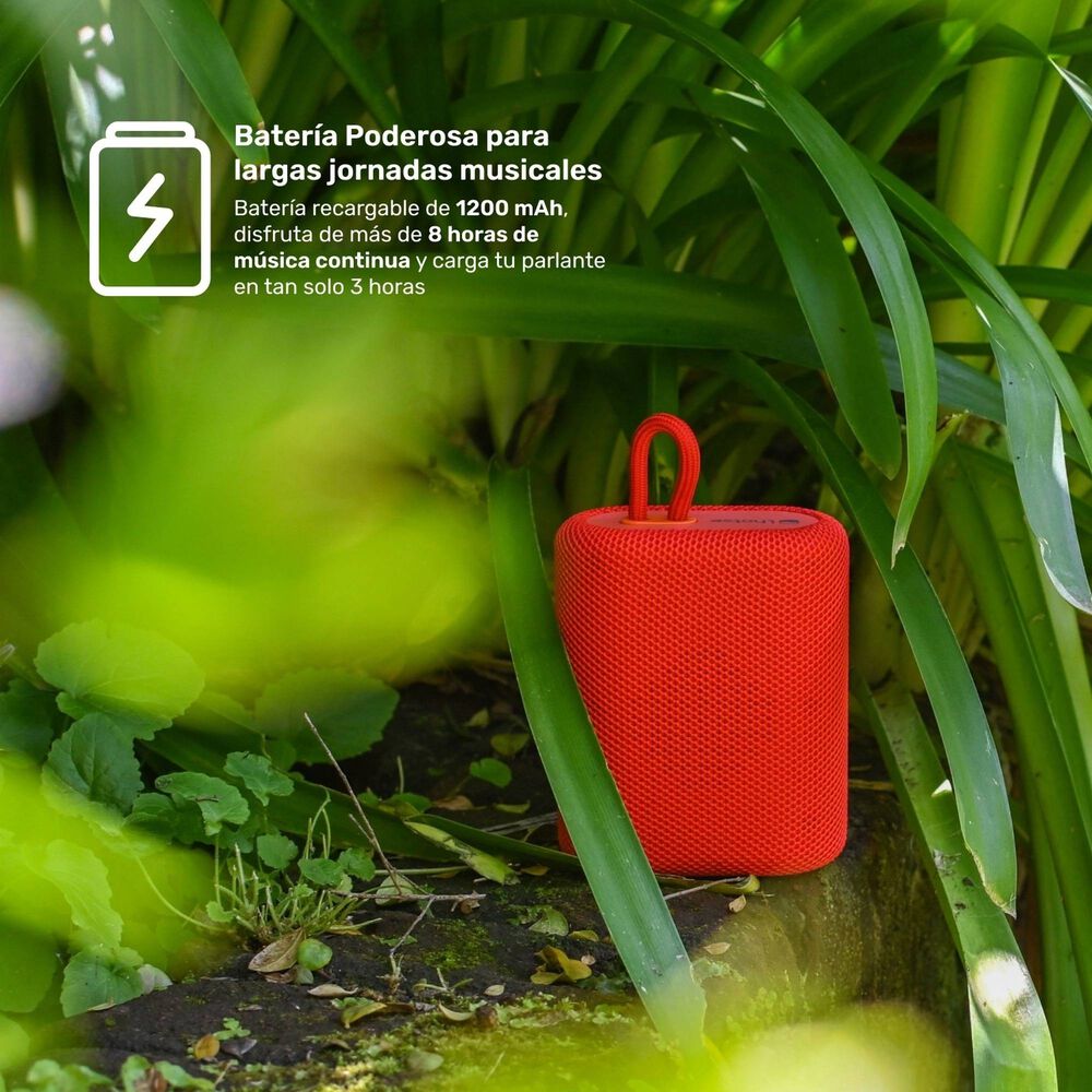 Pack Smartwatch Lhotse Vibe 05 Cream + Parlante Rojo image number 6.0