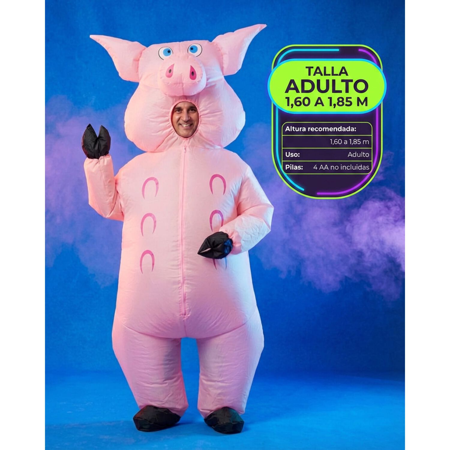 Disfraz Inflable Chancho Cerdo Adulto image number 5.0
