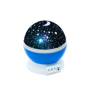 Lampara Azul De Proyección Rotatoria Luz Estrellas Multicolor