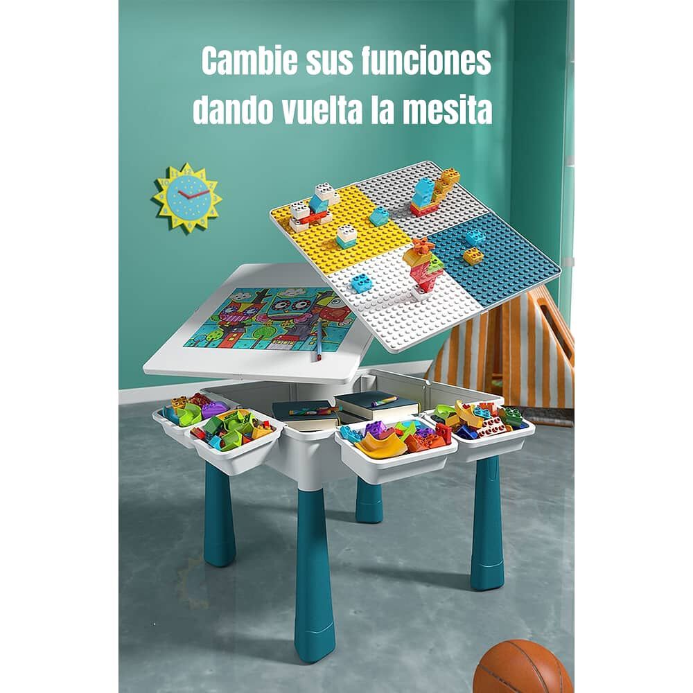 Mesa De Bloques 209 Piezas Y 1 Silla By Lubabycas image number 2.0
