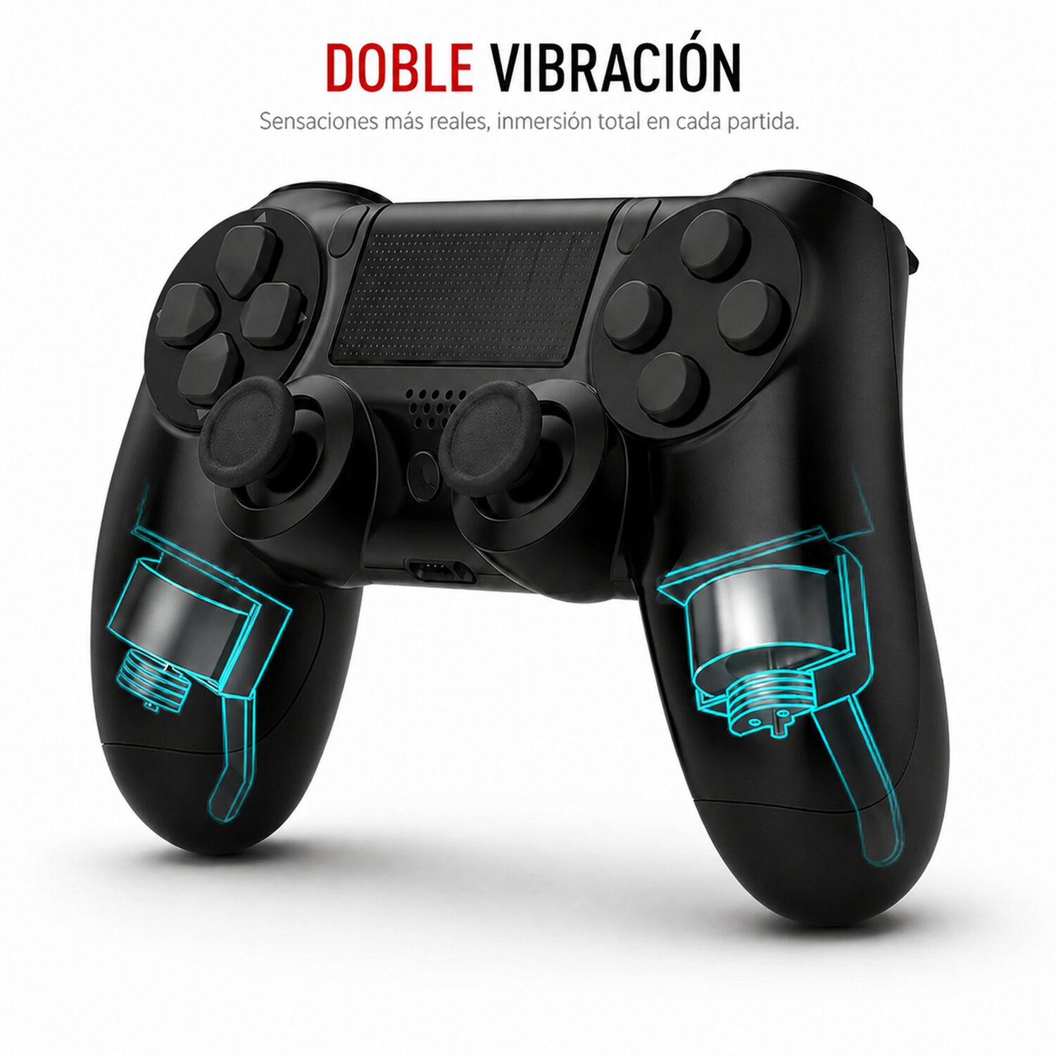 Gamepad Inalambrico Multiplataformas Con Vibraci&oacute;n Black image number 3.0