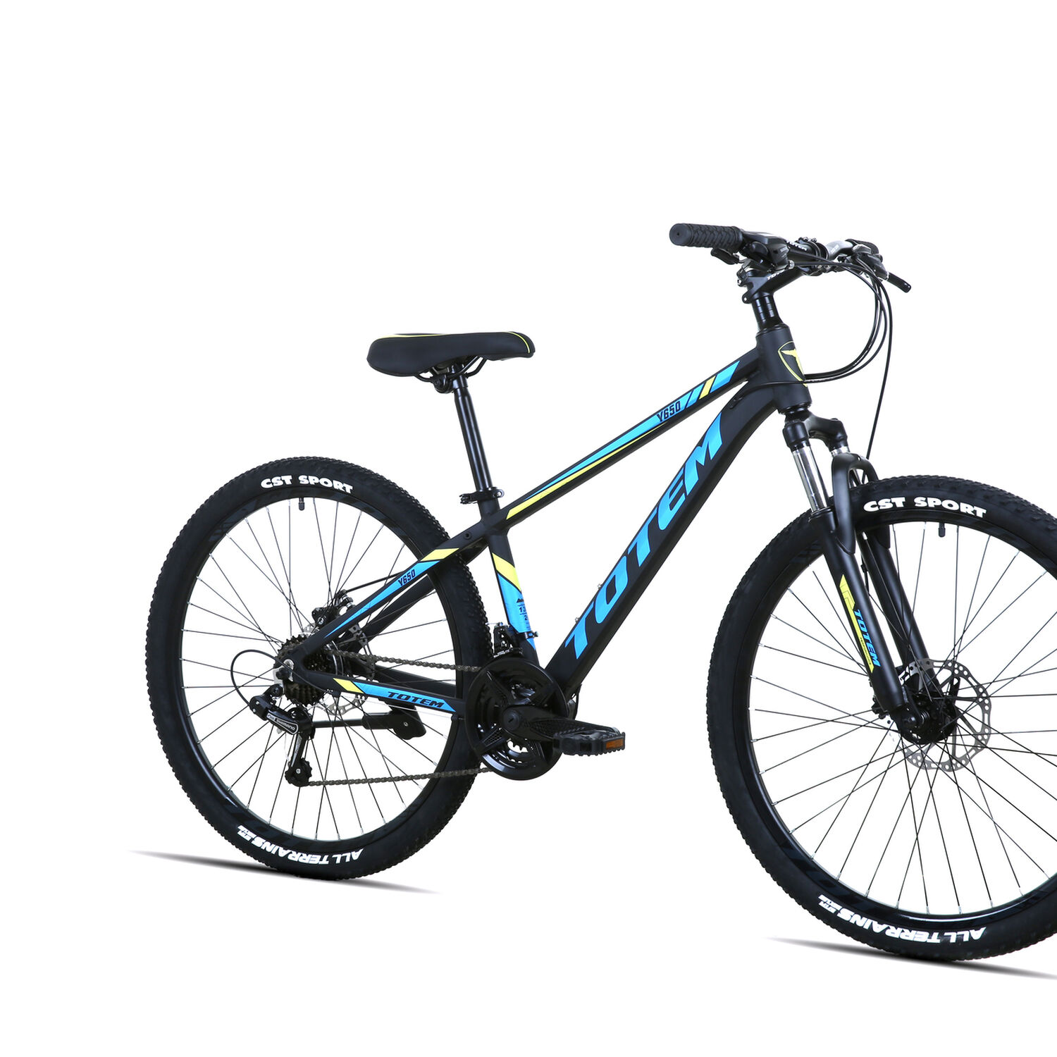 Bicicleta Totem Mtb Aro 26 Modelo Y650 Negro Azul image number 1.0