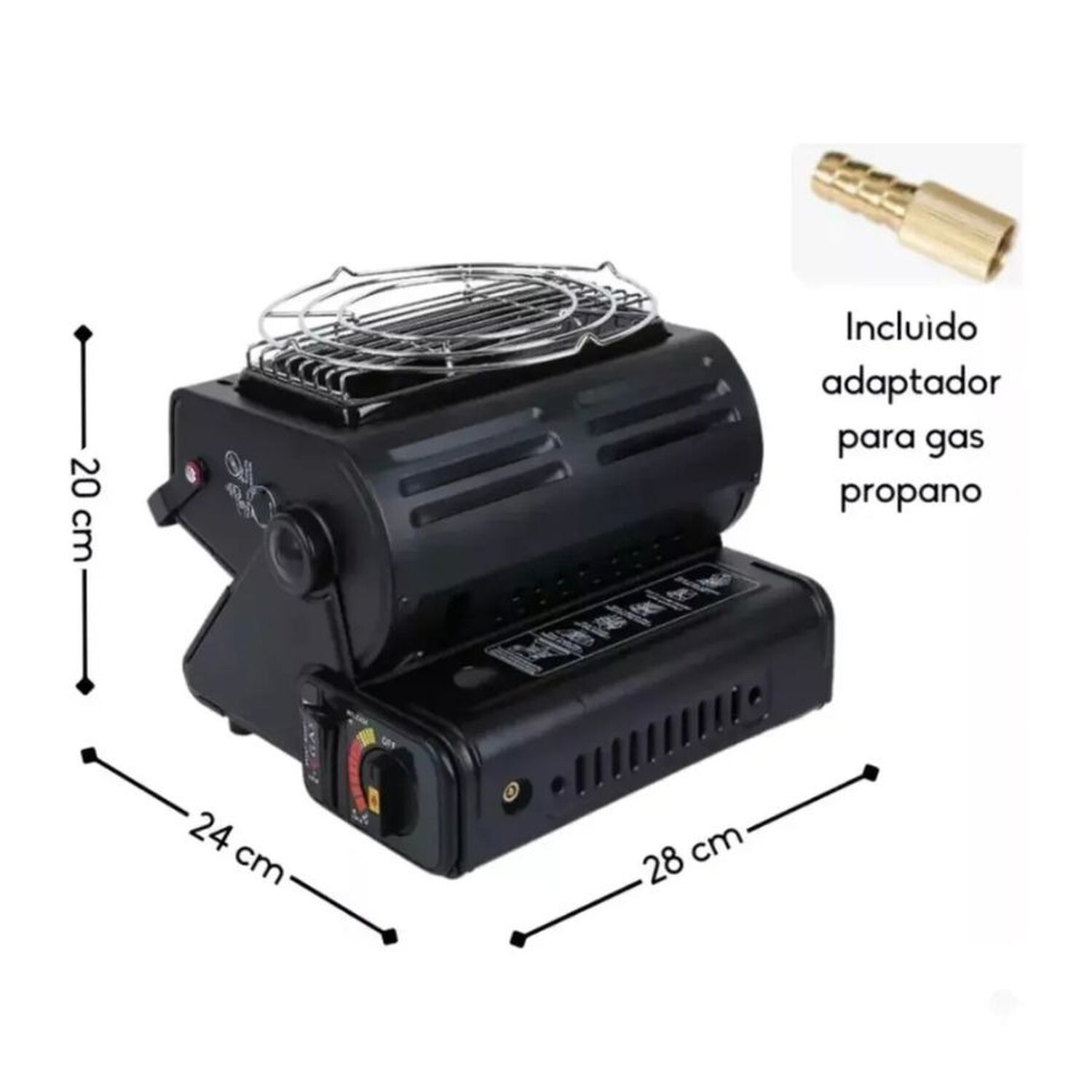 Calefactor Portatil A Gas Tipo Estufa Camping image number 5.0