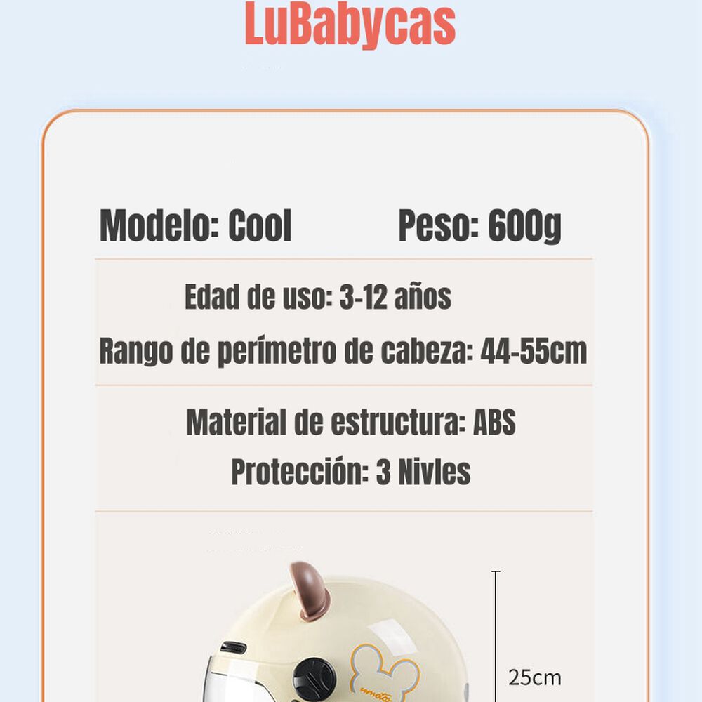 Casco Bicicleta Regulable Con Mica Para Niños Rosado image number 6.0