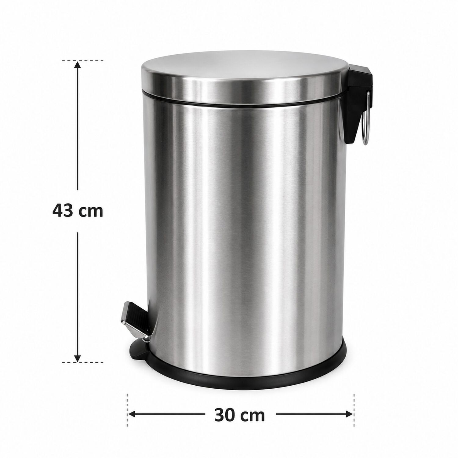 Basurero Pedal Acero Inoxidable 20 Litros Taumm Cromo image number 7.0