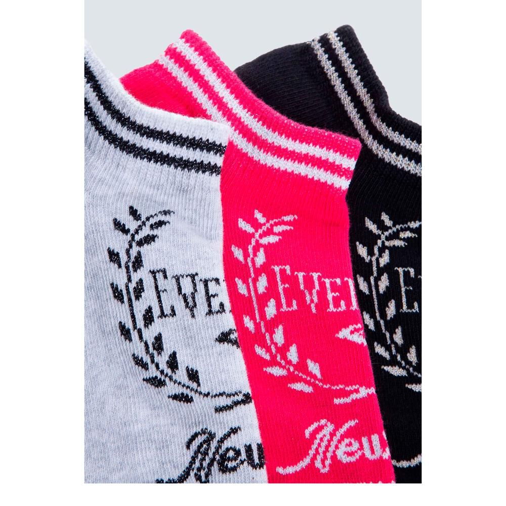 Calcetines Mujer Tripack College Multicolor V image number 1.0