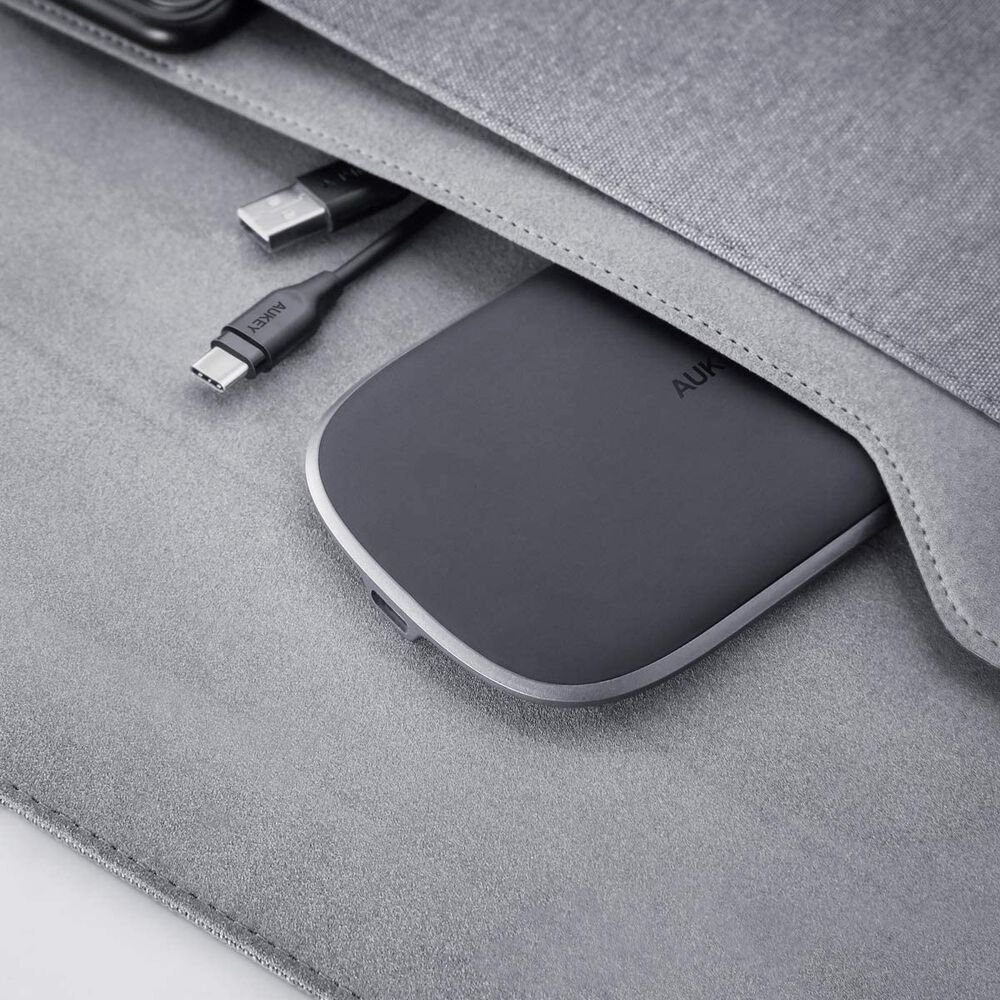 Aukey Cargador Cargador Rápido Inalámbrico Qi 10w Negro - Lc-q7 image number 8.0