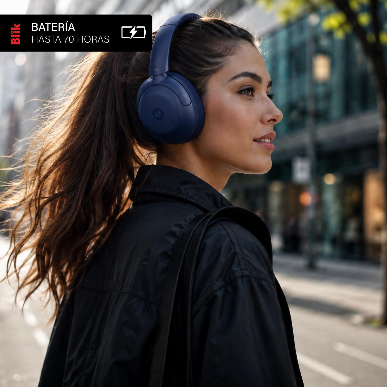 Aud&iacute;fonos Bluetooth Blik SOUL950-BLU image number 4.0
