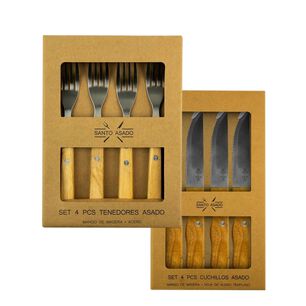 Set De Cubiertos Para Asado Lyn 8 Pzs