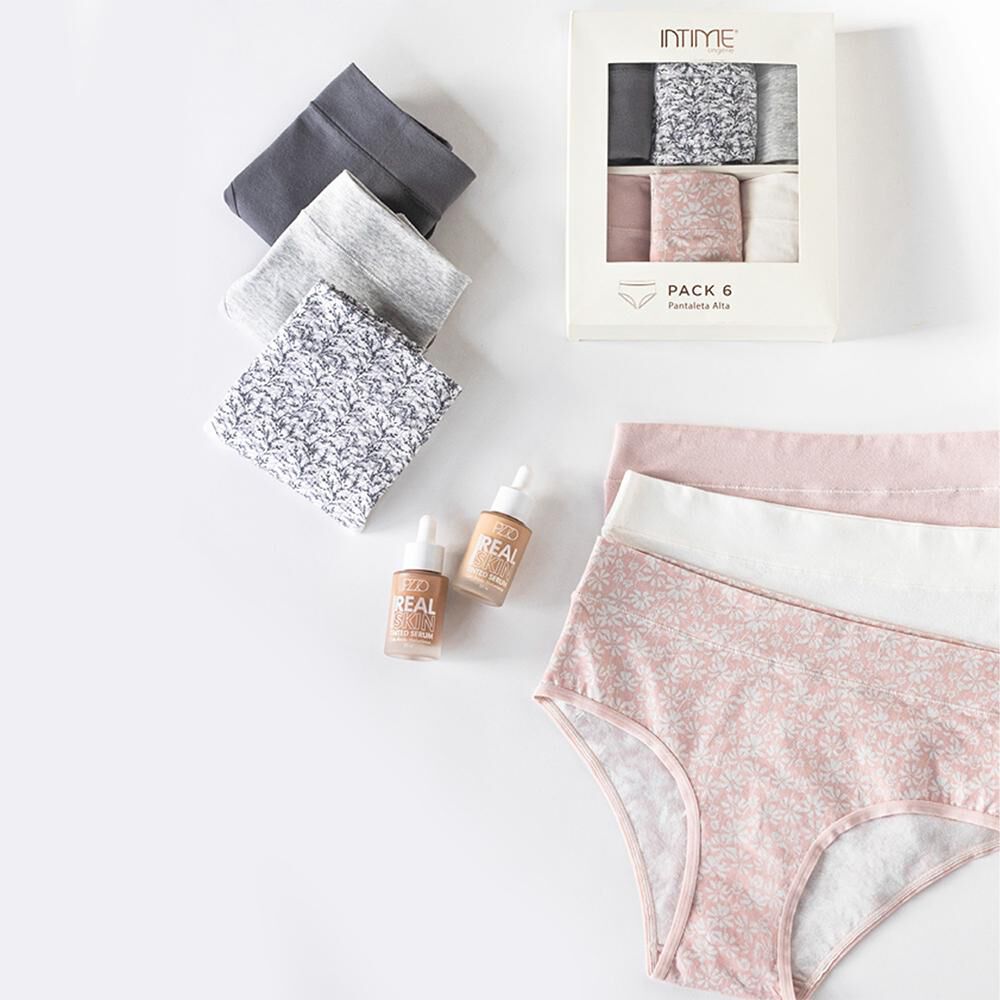 Pack 6 Pantaleta Alta Caja Intime image number 0.0