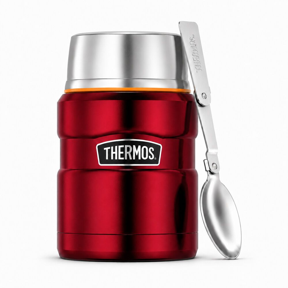 Termo De Comida Premium Inox Thermos King 470ml Rojo image number 0.0