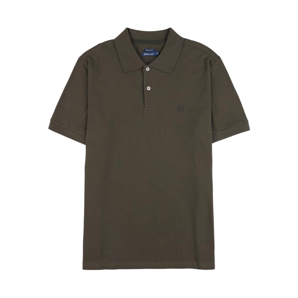 Polera Lisa Regular Manga Corta Cuello Piqu&eacute; Hombre Peroe image number 0.0