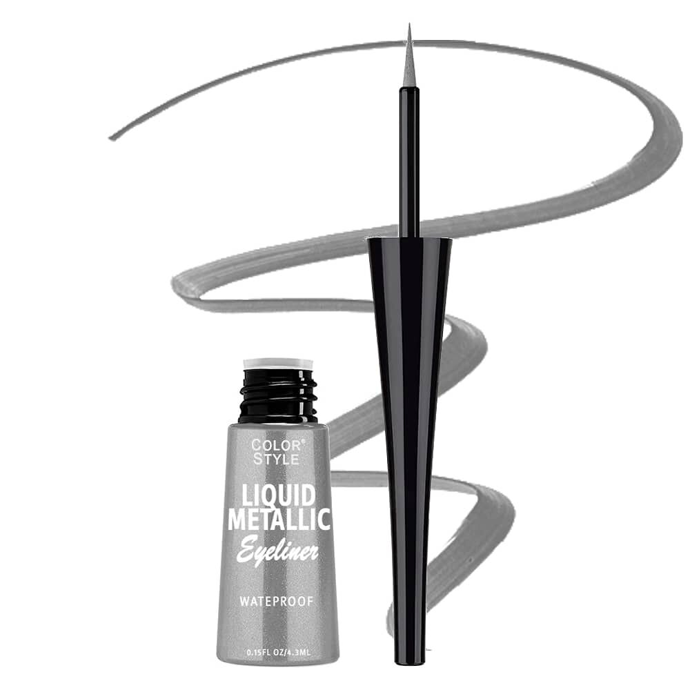 Delineador De Ojos Metalizado Plateado image number 0.0