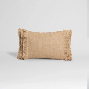 Pack De 02 Fundas De Cojin Con Detalles En Yute 30x50 Cm Md09