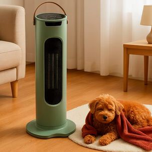 Calefactor Eléctrico Vertical Para Hogar Verde