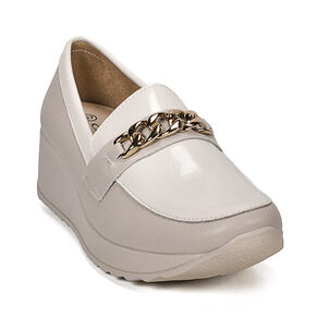 Mocasín Cuero Venisia Beige