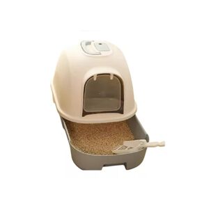 Caja De Arena Cerrada C&oacute;moda Para Gatos Arenero