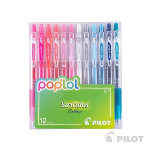 Set 12 lápices gel pop´lol unicorn colores variados